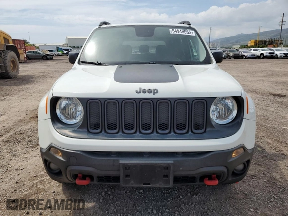 2016 Jeep Renegade Trailhawk with VIN ZACCJBCT8GPC81626, listed as a Copart auction lot 54949065 with 99,440 mi miles and Clean title. Bid and sale history available at DreamBid. Image 5.