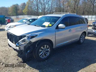 2013 Infiniti JX35 with VIN 5N1AL0MM3DC336945, listed as a IAAI auction lot 41858705 with 114,784 mi miles. Bid and sale history available at carsss.com. Image 18.