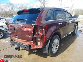 2012 Lincoln MKX with VIN 2LMDJ6JK6CBL03739, listed as a IAAI auction lot 41729616 with 117,066 mi miles. Bid and sale history available at carsss.com. Image 4.