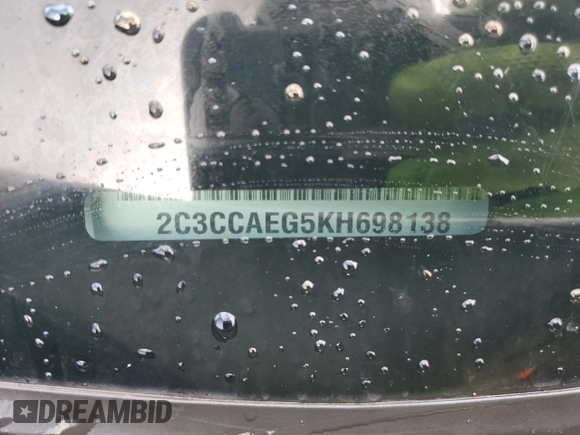 2019 Chrysler 300 Limited with VIN 2C3CCAEG5KH698138, listed as a Copart auction lot 44676535 with 55,460 mi miles and Salvage Title. Bid and sale history available at DreamBid. Image 12.