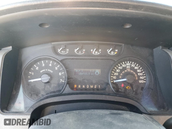 2012 Ford F-150 XL with VIN 1FTMF1CM7CKE28497, listed as a Copart auction lot 56470995 with 254,723 mi miles and Salvage title. Bid and sale history available at DreamBid. Image 9.
