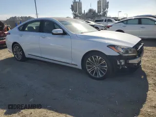 2017 Genesis G80 3.8L with VIN KMHGN4JE1HU190490, listed as a Copart auction lot 83115594 with 67,108 mi miles and Salvage Title. Bid and sale history available at DreamBid. Image 4.
