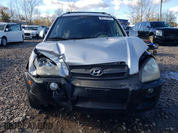 2006 Hyundai Tucson GLS with VIN KM8JN72D06U298853, listed as a Copart auction lot 80314274 with Not Provided miles and Salvage Title. Bid and sale history available at carsss.com. Image 5.