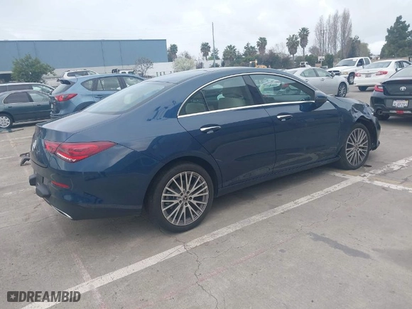 2022 Mercedes-Benz CLA with VIN W1K5J4GB5NN250836, listed as a IAAI auction lot 41893875 with 10,693 mi miles. Bid and sale history available at carsss.com. Image 4.