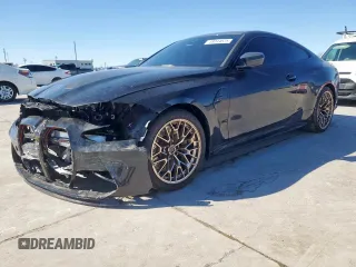 2025 BMW M4 with VIN WBS43HK03SCT64895, listed as a Copart auction lot 48044625 with 9,538 mi miles and Salvage title. Bid and sale history available at DreamBid. Image 1.