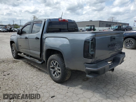 2021 GMC Canyon 4WD AT4 w/Cloth with VIN 1GTG6FEN9M1121579, listed as a Copart auction lot 45807625 with 0 mi miles and Salvage Title. Bid and sale history available at carsss.com. Image 2.