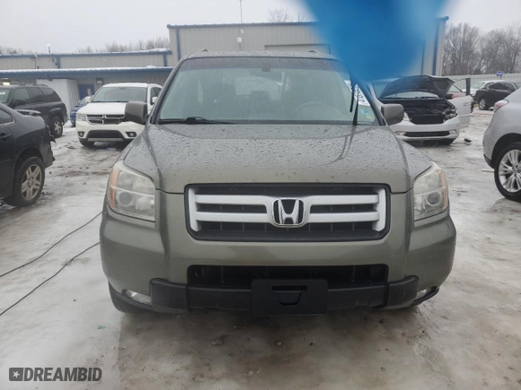 2007 Honda Pilot EX-L with VIN 2HKYF18577H507238, listed as a Copart auction lot 41875775 with 186,360 mi miles and Clean Title. Bid and sale history available at carsss.com. Image 5.