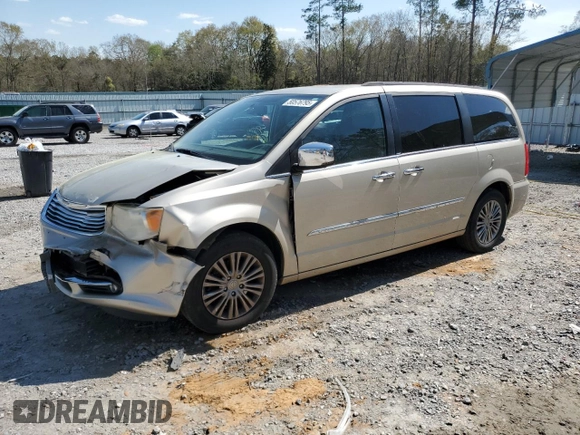 2013 Chrysler Town & Country Touring L with VIN 2C4RC1CG8DR646637, listed as a Copart auction lot 50576795 with 114,654 mi miles and Salvage Title. Bid and sale history available at DreamBid. Image 1.