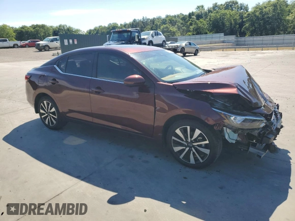 2024 Nissan Sentra SV with VIN 3N1AB8CV1RY382632, listed as a Copart auction lot 55803925 with 14,721 mi miles and Salvage title. Bid and sale history available at DreamBid. Image 4.