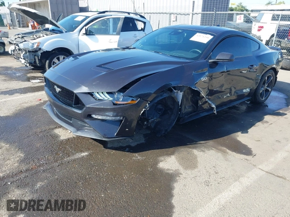 2022 Ford Mustang GT with VIN 1FA6P8CF6N5135181, listed as a IAAI auction lot 42171291 with 22,371 mi miles. Bid and sale history available at carsss.com. Image 2.