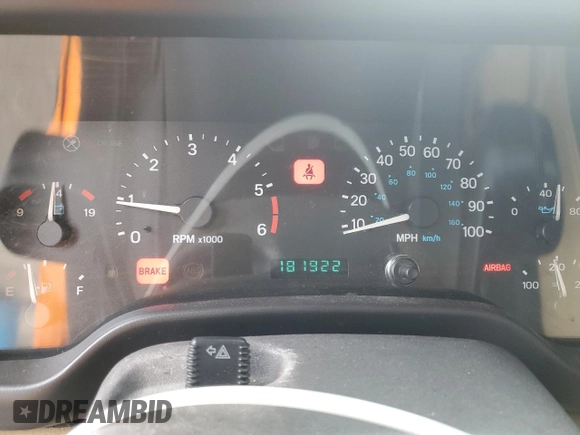 1999 Jeep Wrangler Sahara with VIN 1J4FY49S7XP468754, listed as a Copart auction lot 44618515 with 181,922 mi miles and Salvage Title. Bid and sale history available at carsss.com. Image 9.