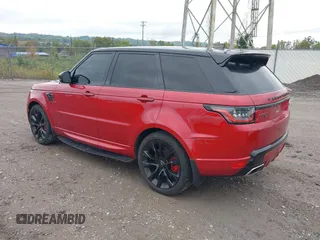 2021 Land Rover Range Rover Sport HST with VIN SALWS2RU5MA762867, listed as a IAAI auction lot 40490500 with 22,922 mi miles. Bid and sale history available at carsss.com. Image 3.