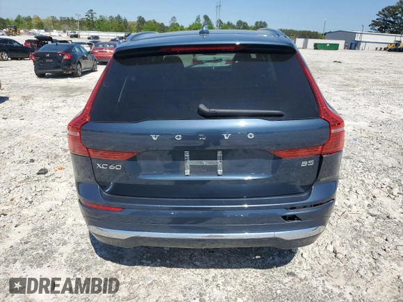 2022 Volvo XC60 Inscription with VIN YV4L12DL4N1025234, listed as a Copart auction lot 52458515 with Not provided miles and Salvage title. Bid and sale history available at DreamBid. Image 6.