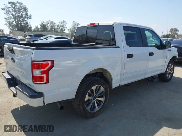 2019 Ford F-150 XL with VIN 1FTEW1EP1KKD58344, listed as a IAAI auction lot 42574848 with 54,133 mi miles and . Bid and sale history available at DreamBid. Image 4.