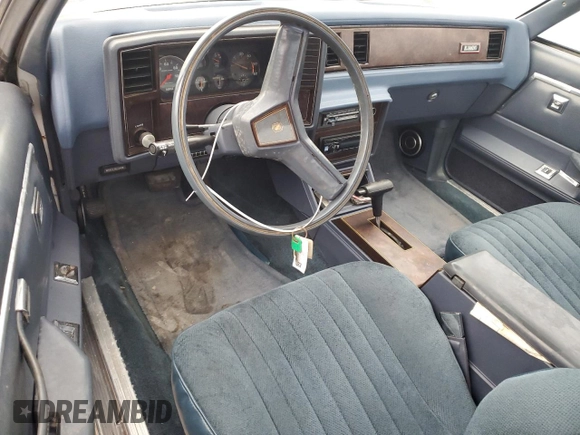 1984 Chevrolet El Camino z VIN 1GCCW80H7ER173291, wystawiony jako Copart lot #76606244 z przebiegiem Nie podano mil oraz Szkoda całkowita • Salvage title. Historia ofert i sprzedaży dostępna na DreamBid. Obrazek 8.
