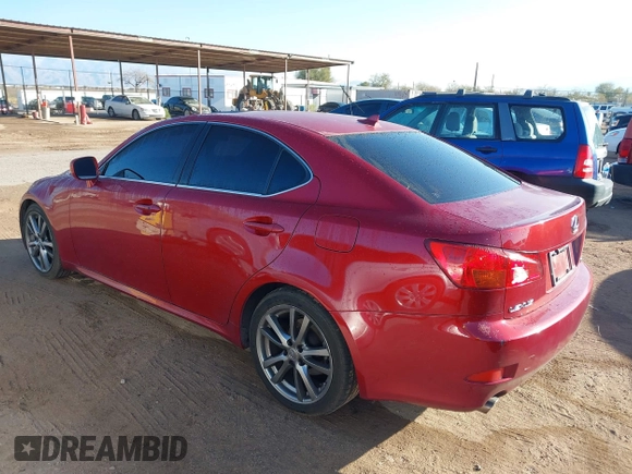 2008 Lexus IS 250 with VIN JTHBK262085069372, listed as a IAAI auction lot 41450713 with 169,128 mi miles. Bid and sale history available at carsss.com. Image 3.