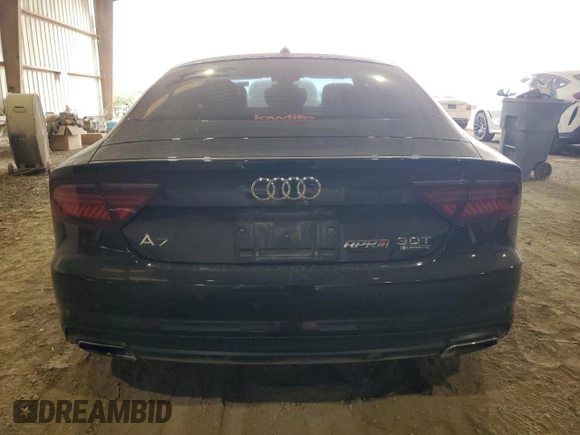 2017 Audi A7 Prestige with VIN WAU22AFC6HN129804, listed as a Copart auction lot 52373524 with 96,953 mi miles and Salvage Title. Bid and sale history available at carsss.com. Image 6.