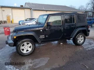 2018 Jeep Wrangler JK Unlimited Sport S with VIN 1C4HJWDG3JL938178, listed as a Copart auction lot 82304604 with 80,302 mi miles and Salvage Title. Bid and sale history available at carsss.com. Image 1.