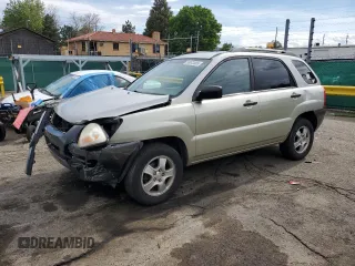 2006 Kia Sportage LX z VIN KNDJF724667293852, wystawiony jako Copart lot #58573485 z przebiegiem 212 470 mil mil oraz Szkoda całkowita • Salvage title. Historia ofert i sprzedaży dostępna na DreamBid. Obrazek 1.