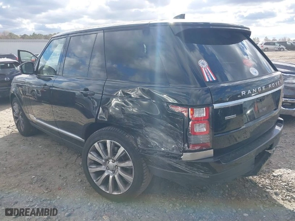 2017 Land Rover Range Rover with VIN SALGS2FE4HA367554, listed as a IAAI auction lot 40933484 with 87,757 mi miles. Bid and sale history available at carsss.com. Image 3.