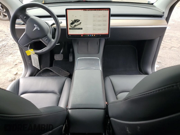 2022 Tesla Model Y Long Range z VIN 7SAYGDEE7NF437385, wystawiony jako Copart lot #51240645 z przebiegiem 45 372 mil mil oraz Szkody całkowita. Historia ofert i sprzedaży dostępna na DreamBid. Obrazek 8.