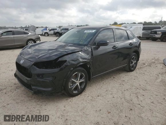 2023 Honda HR-V EX-L with VIN 3CZRZ1H7XPM731623, listed as a Copart auction lot 55638795 with 19,955 mi miles and Salvage title. Bid and sale history available at DreamBid. Image 1.