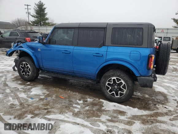 2022 Ford Bronco with VIN 1FMDE5BH8NLA89367, listed as a Copart auction lot 86364504 with 34,702 mi miles and Clean Title. Bid and sale history available at DreamBid. Image 2.
