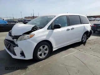 2019 Toyota Sienna L with VIN 5TDZZ3DC2KS003341, listed as a Copart auction lot 79561454 with 55,775 mi miles and Salvage Title. Bid and sale history available at carsss.com. Image 1.
