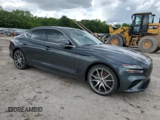 2022 Genesis G70 2.0T with VIN KMTG34TAXNU086582, listed as a Copart auction lot 55754305 with 69,711 mi miles and Salvage title. Bid and sale history available at DreamBid. Image 4.