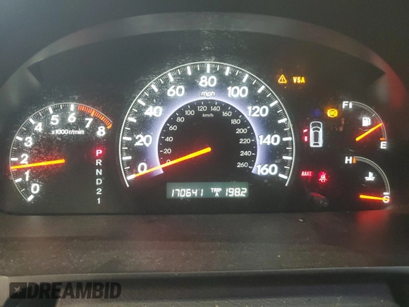 2010 Honda Odyssey EX with VIN 5FNRL3H47AB105872, listed as a Copart auction lot 86489444 with 170,641 mi miles and Non Repairable. Bid and sale history available at carsss.com. Image 9.
