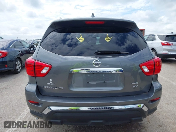 2019 Nissan Pathfinder SL with VIN 5N1DR2MM3KC585069, listed as a IAAI auction lot 42514845 with 60,910 mi miles and . Bid and sale history available at DreamBid. Image 16.