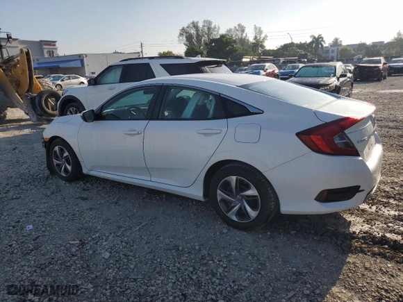 2019 Honda Civic Sedan LX with VIN 2HGFC2F62KH585253, listed as a Copart auction lot 51227105 with 44,913 mi miles and Salvage Title. Bid and sale history available at carsss.com. Image 2.