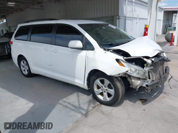 2014 Toyota Sienna LE AAS with VIN 5TDKK3DC2ES513425, listed as a IAAI auction lot 42107820 with 367,844 mi miles and . Bid and sale history available at carsss.com. Image 1.