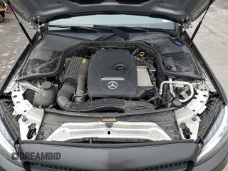 2018 Mercedes-Benz C 300 with VIN WDDWJ4KB6JF676292, listed as a Copart auction lot 62071375 with 89,615 mi miles and Salvage title. Bid and sale history available at DreamBid. Image 11.