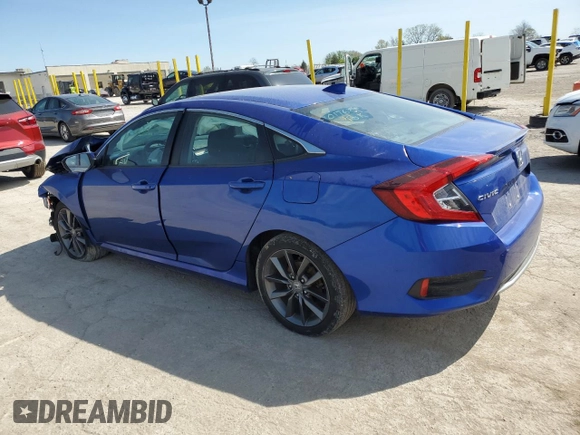 2019 Honda Civic EX z VIN 19XFC1F34KE017631, wystawiony jako Copart lot #53533485 z przebiegiem 55 931 mil mil oraz Szkoda całkowita • Salvage title. Historia ofert i sprzedaży dostępna na DreamBid. Obrazek 2.
