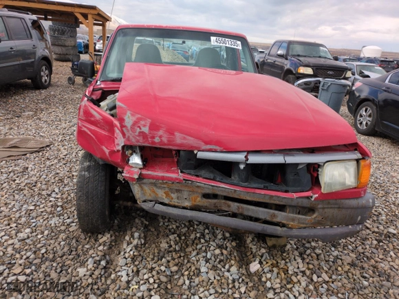 1996 Ford Ranger XL with VIN 1FTCR10A4TPA48453, listed as a Copart auction lot 45501335 with 159,684 mi miles and Salvage Title. Bid and sale history available at carsss.com. Image 5.