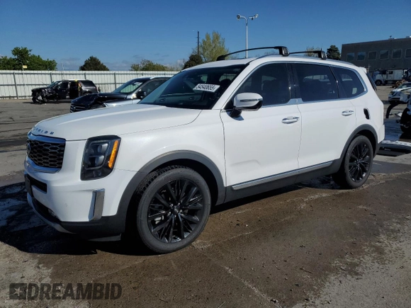 2021 Kia Telluride SX with VIN 5XYP5DHC9MG134835, listed as a Copart auction lot 54540655 with 64,583 mi miles and Salvage Title. Bid and sale history available at carsss.com. Image 1.