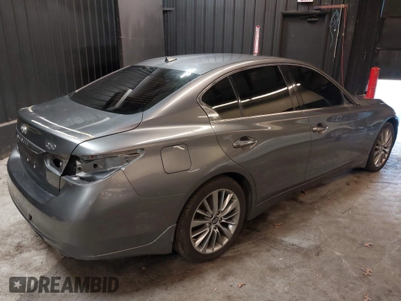 2018 Infiniti Q50 3.0t LUXE with VIN JN1EV7AR8JM610044, listed as a IAAI auction lot 41733252 with 116,320 mi miles. Bid and sale history available at carsss.com. Image 4.