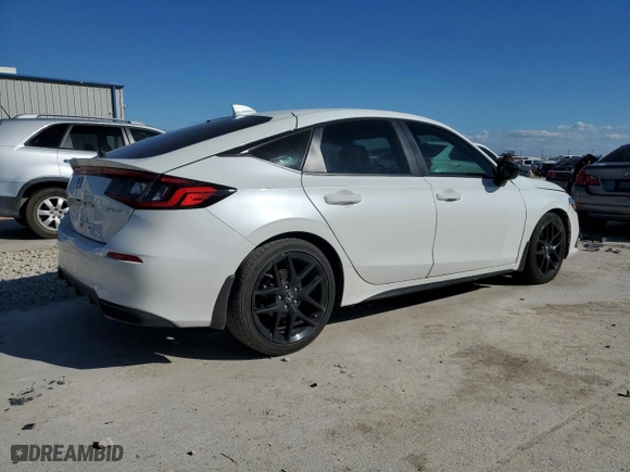 2023 Honda Civic Hatchback Sport with VIN 19XFL2H86PE013697, listed as a Copart auction lot 72768344 with 25,436 mi miles and Clean Title. Bid and sale history available at carsss.com. Image 3.