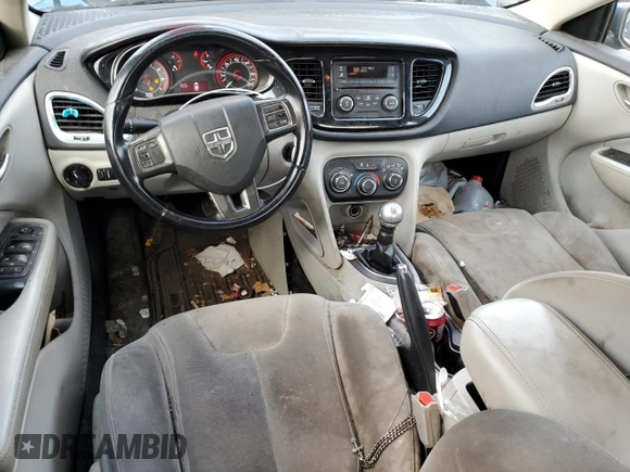 2013 Dodge Dart SXT with VIN 1C3CDFBH8DD708619, listed as a Copart auction lot 84391774 with 195,184 mi miles and Salvage Title. Bid and sale history available at carsss.com. Image 8.