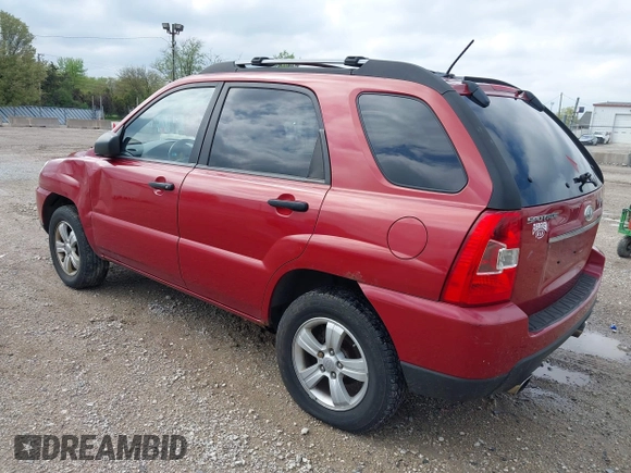 2010 Kia Sportage LX with VIN KNDKG3A47A7692127, listed as a IAAI auction lot 42177578 with 157,569 mi miles and . Bid and sale history available at carsss.com. Image 3.