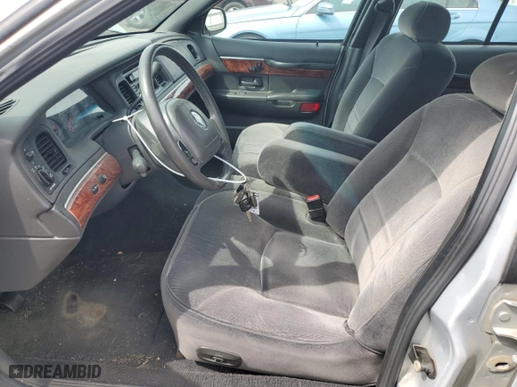 2002 Mercury Grand Marquis LS Premium with VIN 2MEFM75W42X665913, listed as a Copart auction lot 53554535 with 92,394 mi miles and Salvage Title. Bid and sale history available at carsss.com. Image 7.