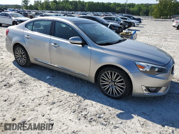 2014 Kia Cadenza Premium with VIN KNALN4D70E5133832, listed as a Copart auction lot 51389574 with 113,266 mi miles and Salvage Title. Bid and sale history available at carsss.com. Image 4.