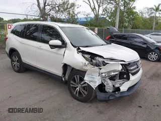 2016 Honda Pilot EX-L with VIN 5FNYF5H58GB053040, listed as a IAAI auction lot 42046304 with 107,349 mi miles and . Bid and sale history available at carsss.com. Image 1.