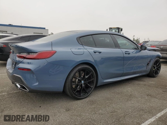 2022 BMW 8 Series 840i with VIN WBAGV2C09NCH74342, listed as a Copart auction lot 55162895 with 12,745 mi miles and Salvage Title. Bid and sale history available at DreamBid. Image 3.
