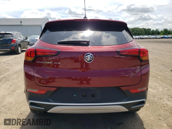 2023 Buick Encore GX Select with VIN KL4MMDS24PB140847, listed as a Copart auction lot 57037035 with 16,759 mi miles and Salvage title. Bid and sale history available at DreamBid. Image 6.