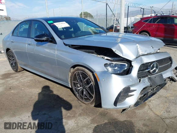 2023 Mercedes-Benz E-Class E 350 with VIN W1KZF8DB4PB134918, listed as a IAAI auction lot 41214628 with 1,787 mi miles. Bid and sale history available at carsss.com. Image 1.