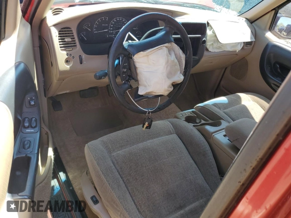 1997 Ford Ranger XLT with VIN 1FTCR14X7VTA07422, listed as a Copart auction lot 53111375 with 157,917 mi miles and Salvage Title. Bid and sale history available at carsss.com. Image 8.