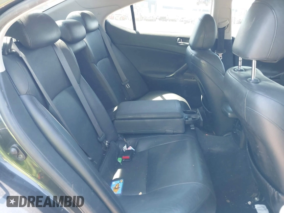 2007 Lexus IS 350 with VIN JTHBE262475012839, listed as a IAAI auction lot 42285197 with 218,500 mi miles and . Bid and sale history available at DreamBid. Image 8.