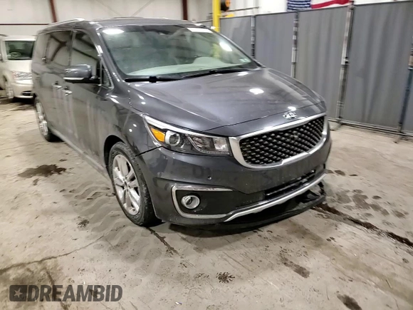 2016 Kia Sedona SX-L with VIN KNDME5C18G6142673, listed as a Copart auction lot 88815615 with 199,027 mi miles and Salvage Title. Bid and sale history available at carsss.com. Image 14.